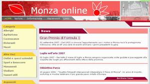 homepage sito monza